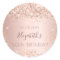 Birthday rose gold glitter dust monogram name