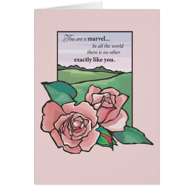 Birthday Rose Marvel (Front)