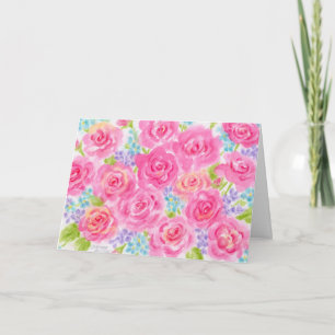 Birthday Roses Thinking of You Beautiful Day Card