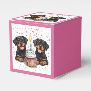 Birthday Rottweiler Dogs Favour Box