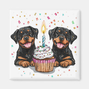 Birthday Rottweiler Dogs Magnet