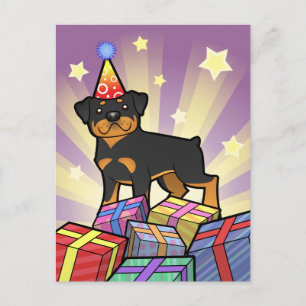 Birthday Rottweiler Postcard