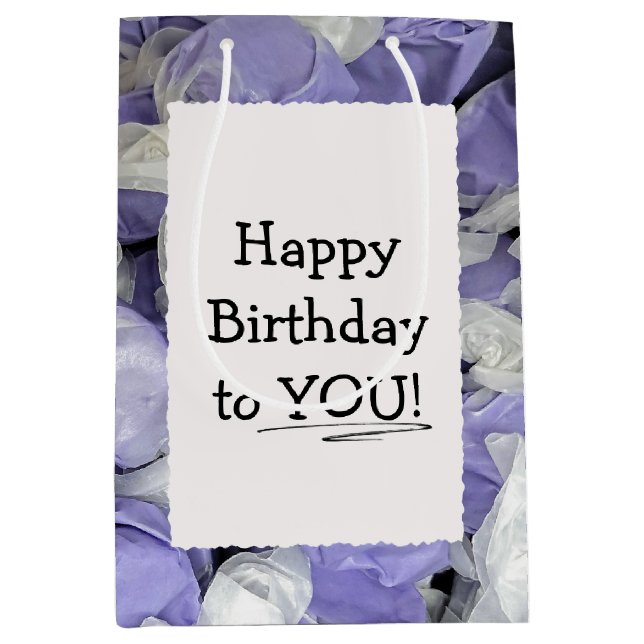 Birthday Salt Water Taffy  Medium Gift Bag (Front)