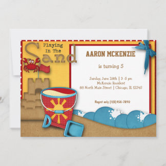 Birthday Sand Invitation