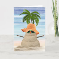 Birthday Sand Snow Man