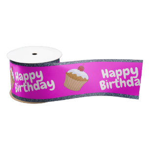 Birthday   satin ribbon