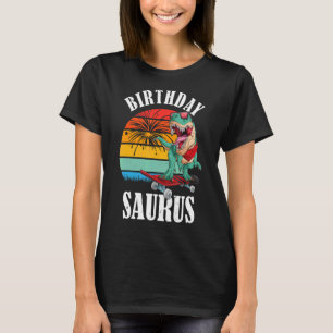 Birthday Saurus Festive Dinosaur T-Shirt