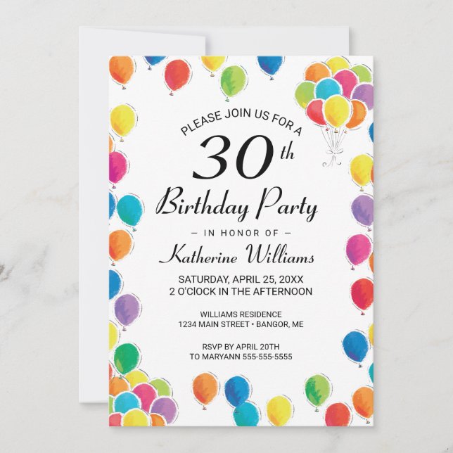 birthday save the date (Front)