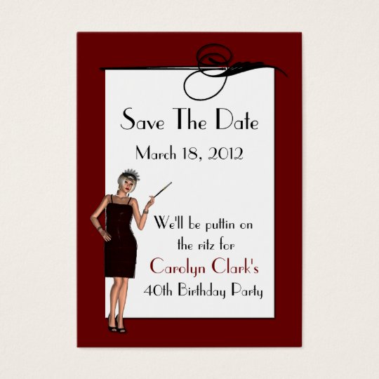 Birthday Save The Date Cards Zazzle Co Uk
