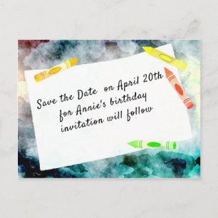 Birthday Save The Date Postcard