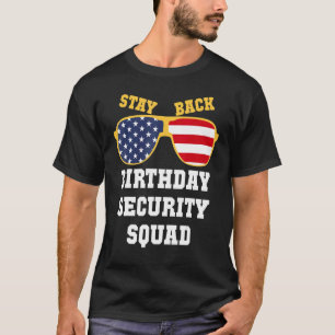 Birthday Security Squad Security Birthday Party T-Shirt
