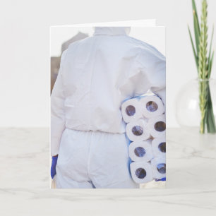 BIRTHDAY SEIZE DAY TOILET PAPER HAZMAT SUIT CARDS