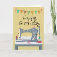 Birthday Sewing Machine Crafter