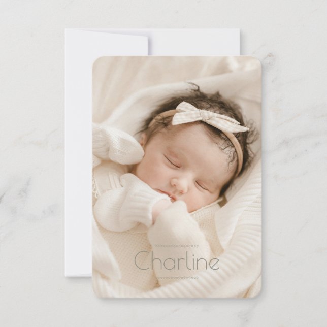 Birthday Share Charline RSVP Card (Front)