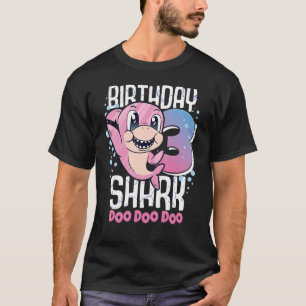 Birthday Shark 3rd Birthday Girl Shark 3 Years T-Shirt