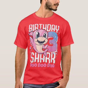 Birthday Shark 3rd Birthday Girl Shark 3 Years T-Shirt