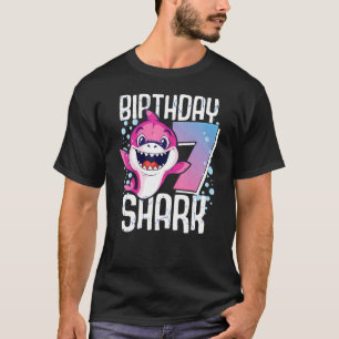 Birthday Shark 7th Birthday Girl Shark 7 Years T-Shirt