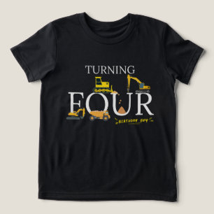  Birthday shirt Boy Dump Truck Excavator 