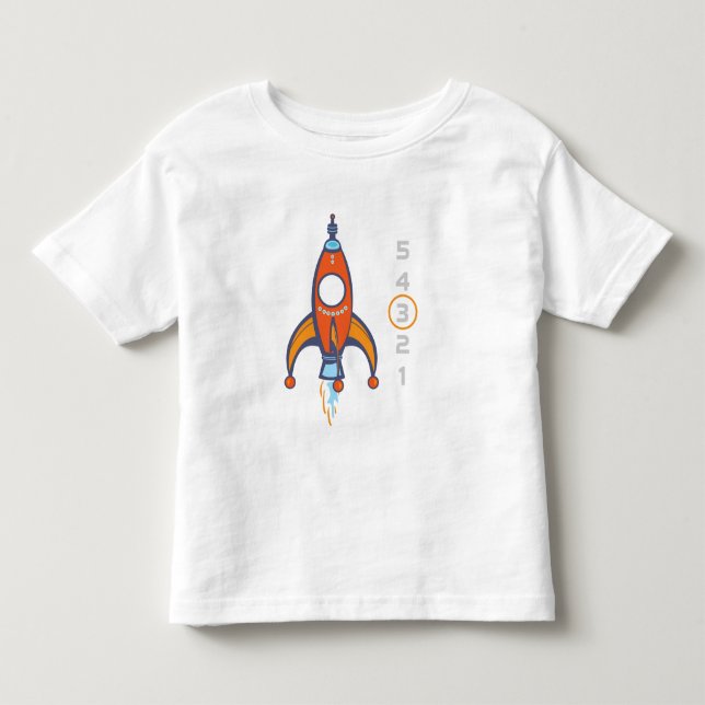 Birthday Shirt - Rocket Shirt (Front)