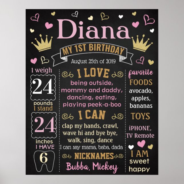 birthday sign (Front)