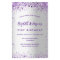 Birthday silver violet purple budget invitation