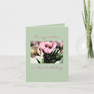 Birthday Sister - Happiness Card