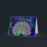 Birthday Sister in Law Beautiful Colourful Peacock Card<br><div class="desc">See many other products with same and/or similar images which can be found in MY COLLECTIONS then scroll down to Loving Peacocks</div>