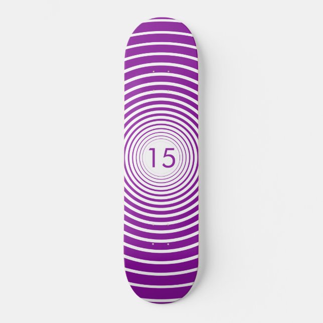 Birthday Skateboard - Personalised - Choose Colour (Front)