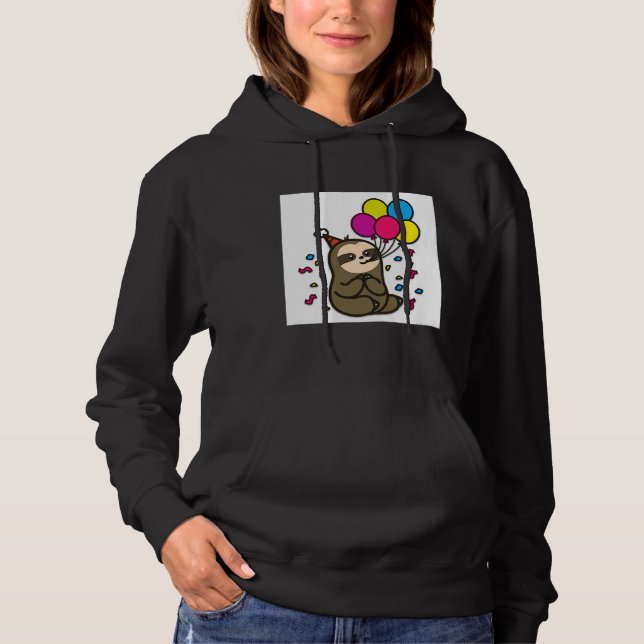 Birthday Sloth Hoodie (Front)