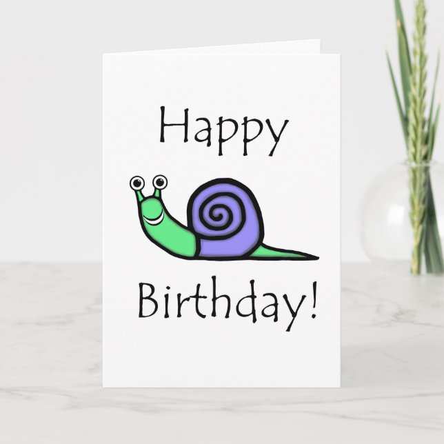 Birthday Snail Card (Front)