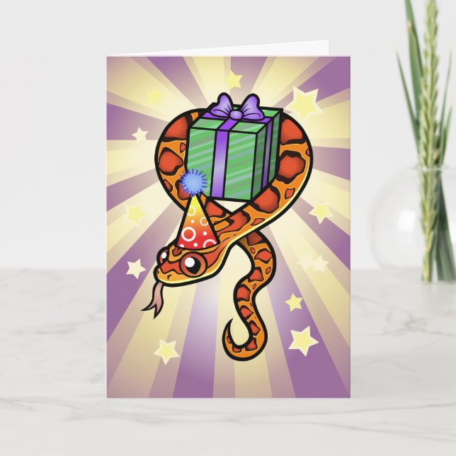 Birthday Snake Card (Front)