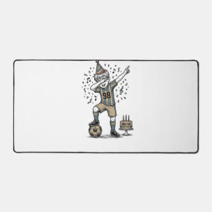 Birthday Soccer Boy Dab Vintage Engraving Shirt_1 Desk Mat