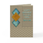 Birthday, Son-in-Law,  Modern Texture-like Pattern
