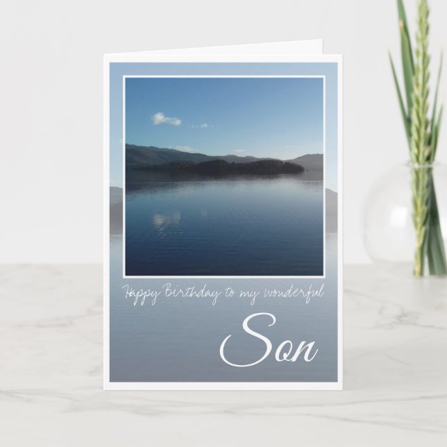 Birthday Son, Loch Lomond, Scotland. Card (Front)