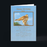 Birthday, Son,  Rough-legged Hawk Card<br><div class="desc">The Rough-legged Hawk is known for being able to precariously perch on the slimmest branch.  He makes a wonderful birthday greeting card.  Feel free to change the inside verse to suit your needs.</div>