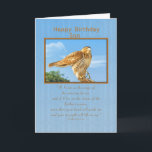 Birthday, Son,  Rough-legged Hawk Card<br><div class="desc">The Rough-legged Hawk is known for being able to precariously perch on the slimmest branch.  He makes a wonderful birthday greeting card.  Feel free to change the inside verse to suit your needs.</div>