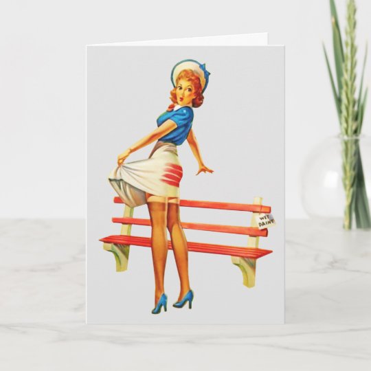 Birthday Spanking Card For Her Pinup Girl Uk