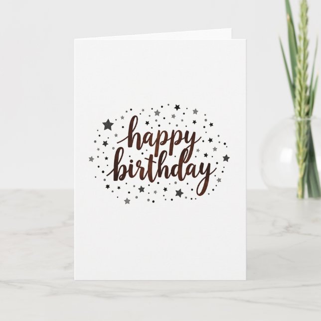 Birthday Sparkle Art Card (Front)