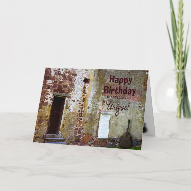 BIRTHDAY - SPECIAL UNIQUE PERSON - CARD (Front)