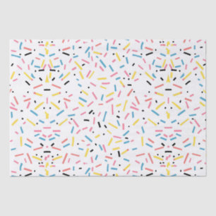 Birthday Sprinkles Candy Pattern Tissue Paper