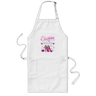 Birthday Squad Butterflies Long Apron