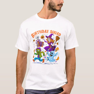 Birthday Squad Funny Halloween T-Shirt