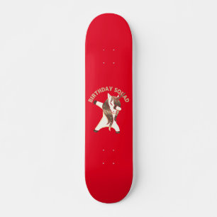BIRTHDAY SQUAD funny unicorn birthday gift         Skateboard