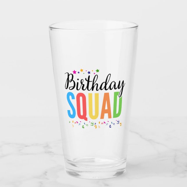 BIRTHDAY SQUAD GLASS (Front)