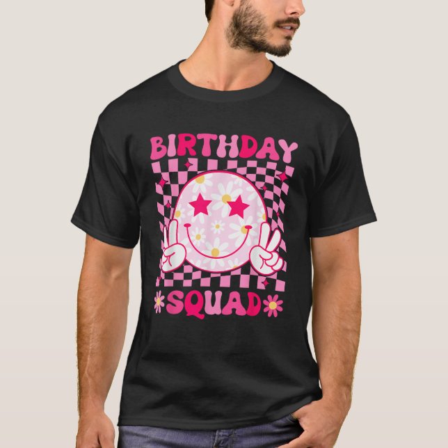 Birthday Squad Matching Birthday Family Group Bday T-Shirt (Front)