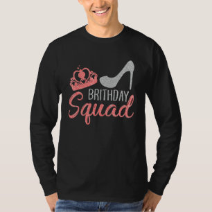 Birthday Squad Party Matching Family Group Funny B T-Shirt