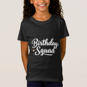 Birthday Squad Teen Graphic T-Shirt