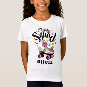 Birthday squad, unicorn, roller skate  T-Shirt
