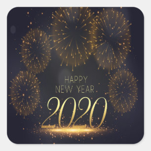 birthday square sticker