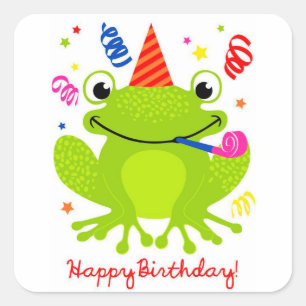 Birthday Square Sticker